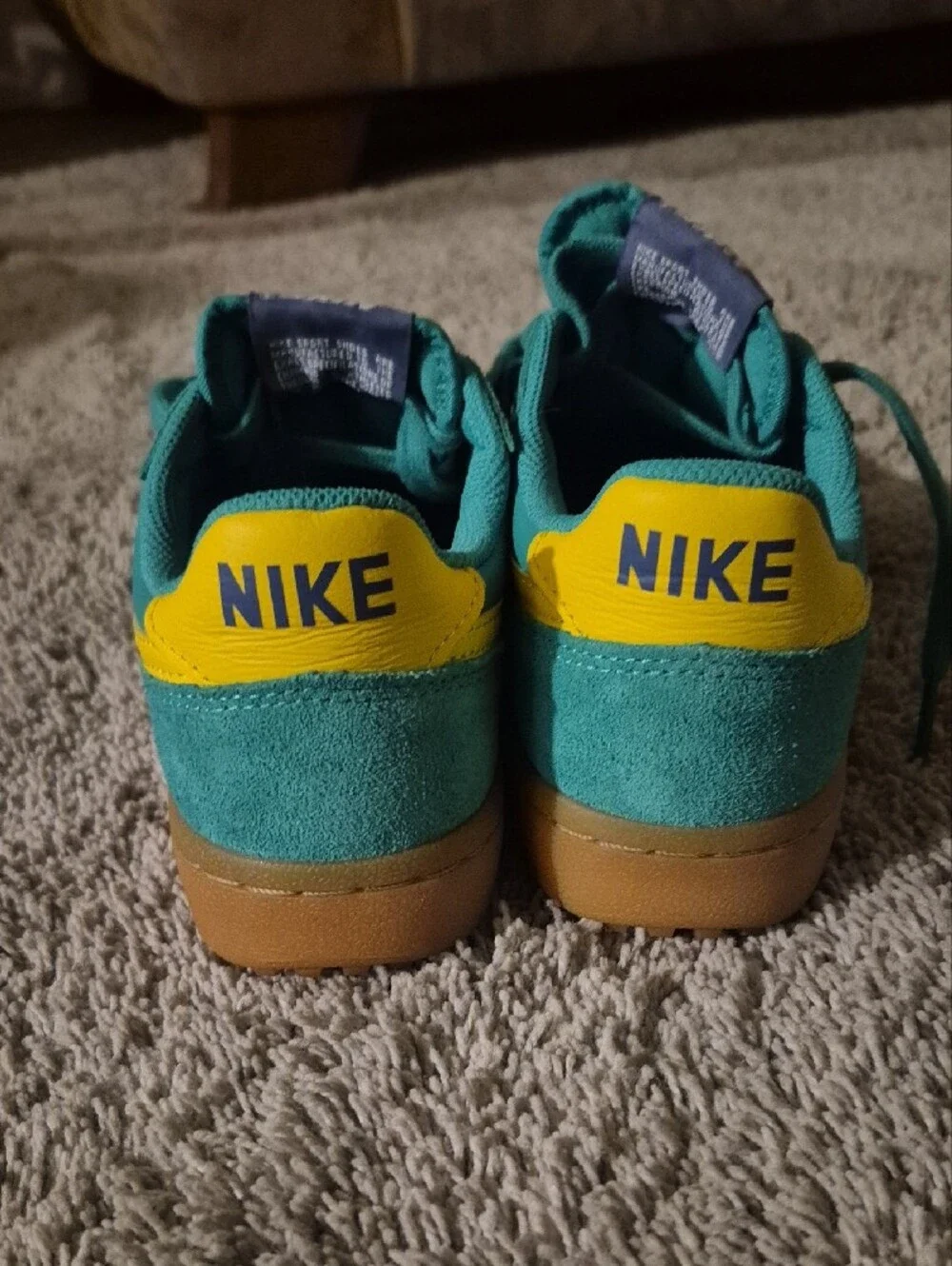 Nike Green & Yellow Low-Profile Sneakers